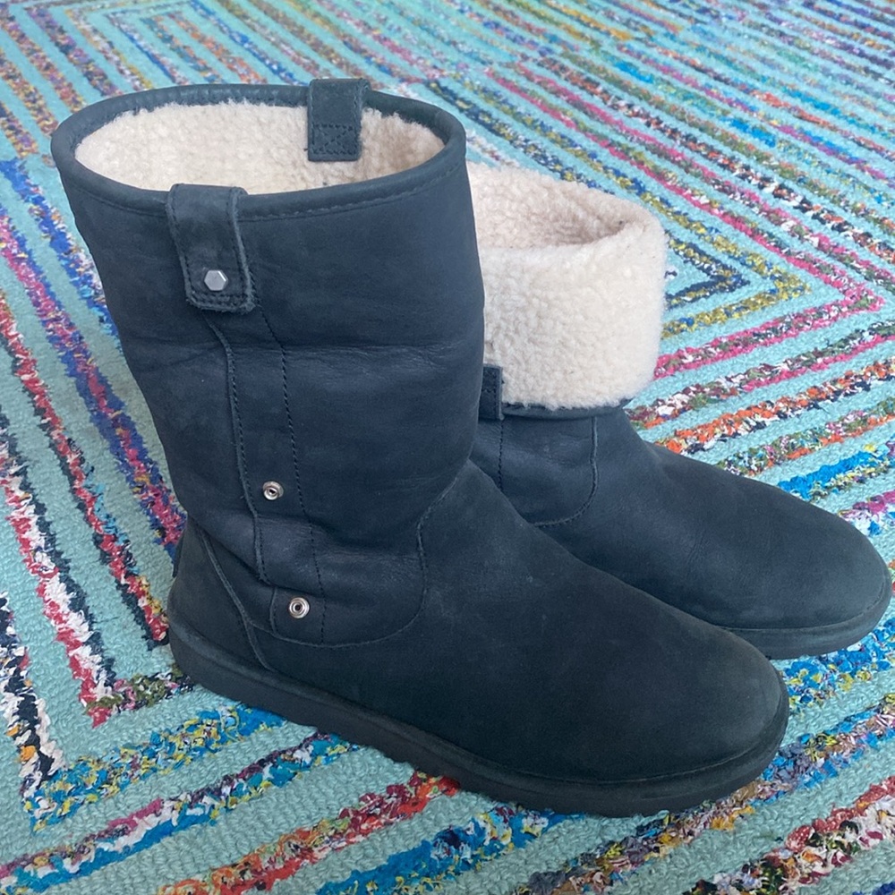 Final price🔥UGG MALINDI SHEARLING LINED MID CALF SUEDE BOOTS Convertible,  8